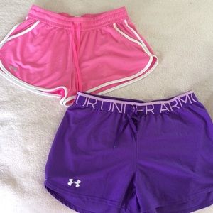 Two pairs of Under Armour shorts