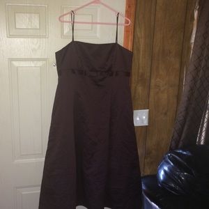 Long brown beautiful dress