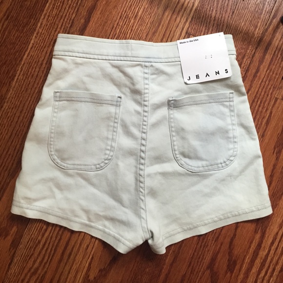 American Apparel high waisted jean shorts - Picture 2 of 3