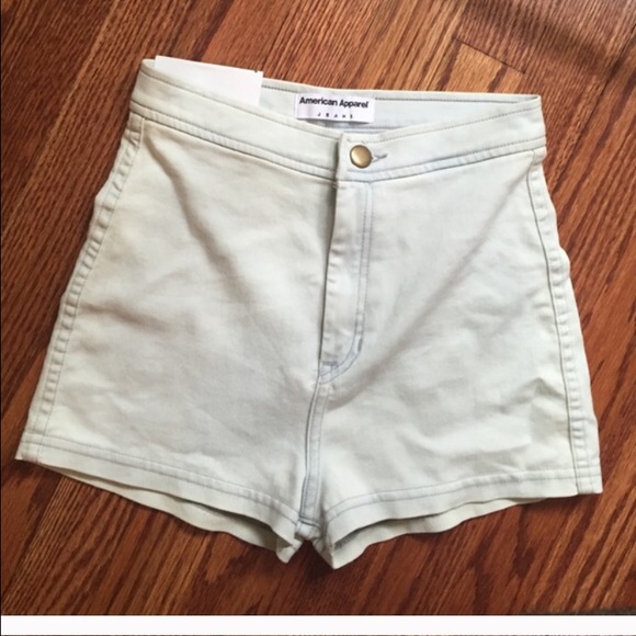 American Apparel high waisted jean shorts - Picture 3 of 3