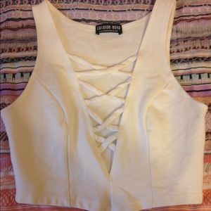 White crop top, only wore it once.