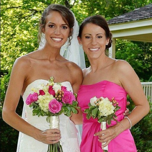 Fuchsia Alfred Angelo Bridesmaid Dress - Picture 4 of 5