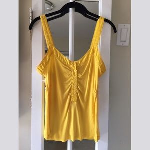 Moth yellow tank top from Anthropologie