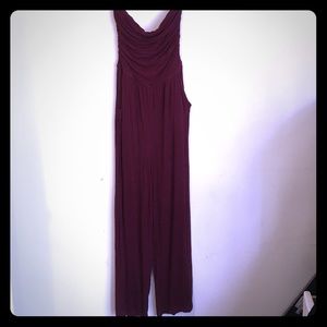 Strapless red jumper