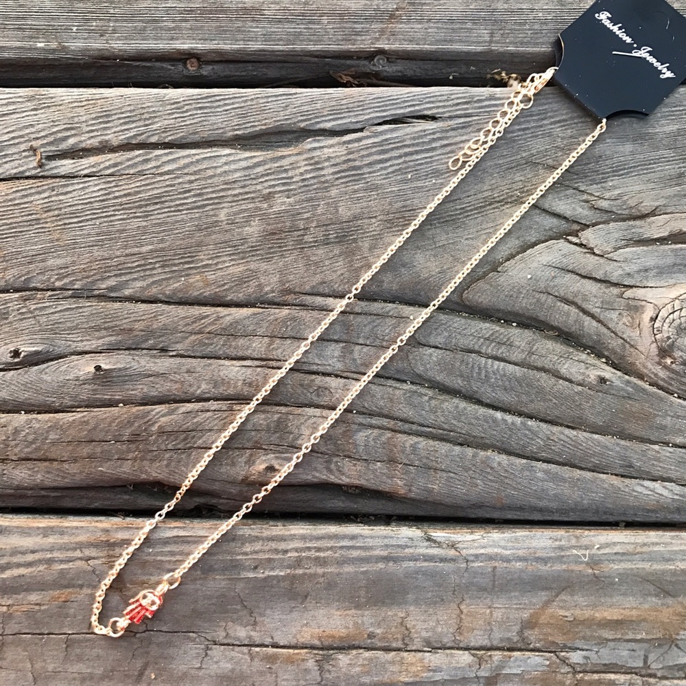 Plated Dainty Gold Necklace - Picture 3 of 4