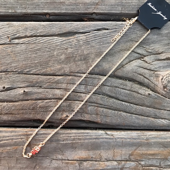 Plated Dainty Gold Necklace - Picture 3 of 4