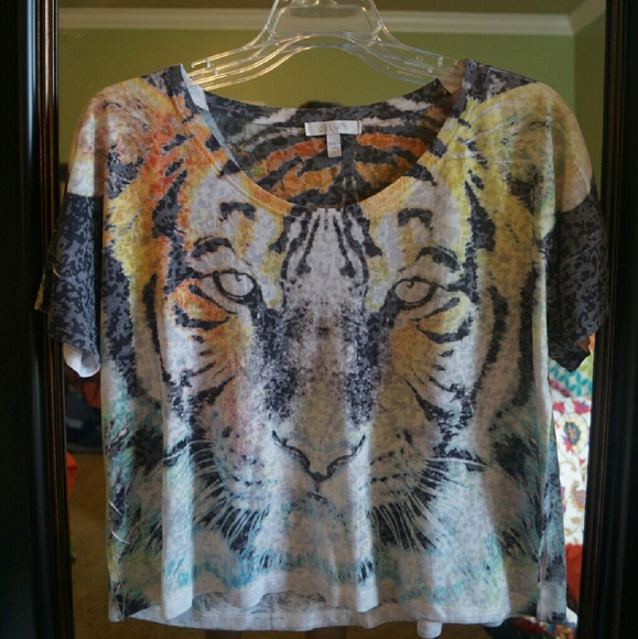 Tiger face crop top - Picture 1 of 1