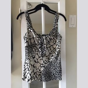 J. Crew black and white tank/blouse