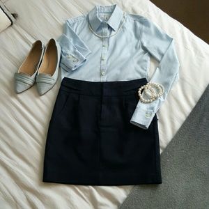 Dressy Navy Skirt
