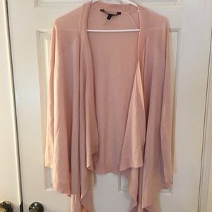 BCBG blush color cardigan