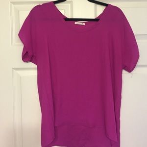 Fuschia short sleeve blouse from Nordstrom Rack