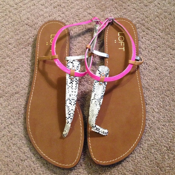 Loft strappy flats.