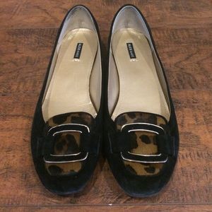 Black Alex Marie suede shoes size 10.