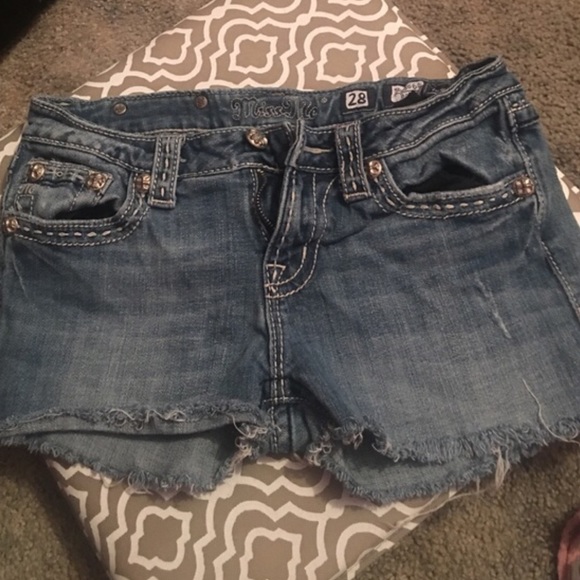 Miss me cut denim shorts