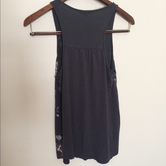 Express gray sequined-flower tank - Picture 3 of 4