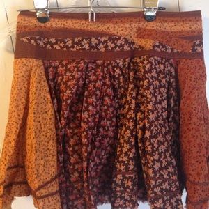 Free People Floral Skirt perfect for fall!