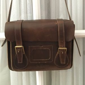 Dr. Martens leather satchel.