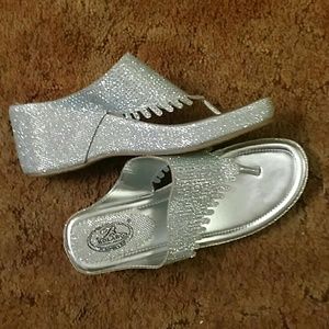 Glitter wedges