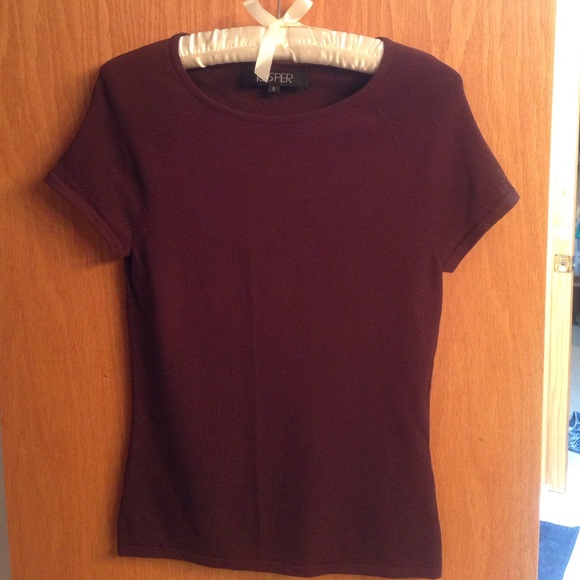 Brown Kasper short sleeved shirt