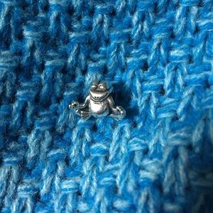 Sterling Meditating Yoga Frog Chamilia Charm