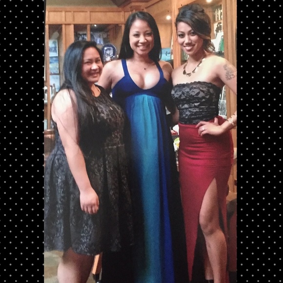 Maroon side slit Skirt