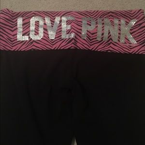Pink Zebra PINK yoga pants!