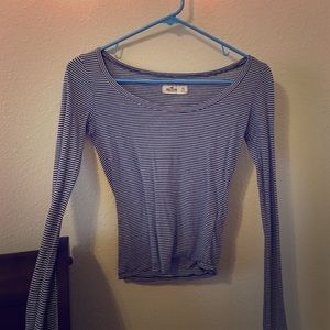 Hollister stripped long sleeve💙