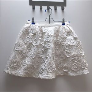 Beautiful White Floral Skirt (Brand New!)