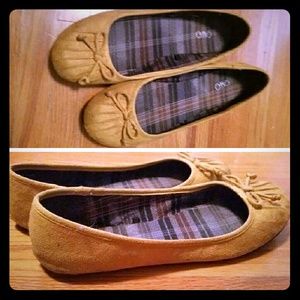 Cato mustard yellow flats