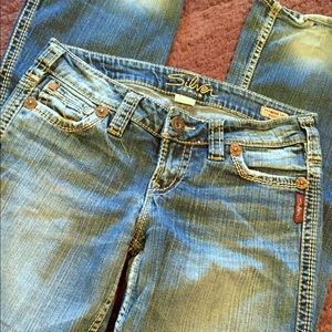 Silver bootcut jeans