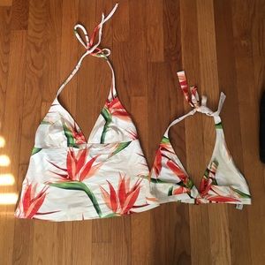 Two Tommy nagana bathing suit tops