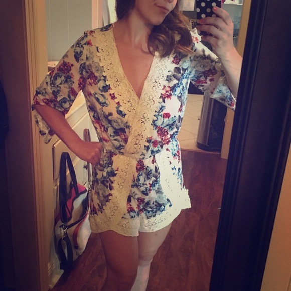 Love Culture Pants - FINAL PRICE Floral Goddess Romper