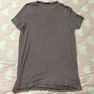 brandy melville red striped tshirt dress