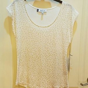 Jennifer Lopez Glittery Gold Shirt