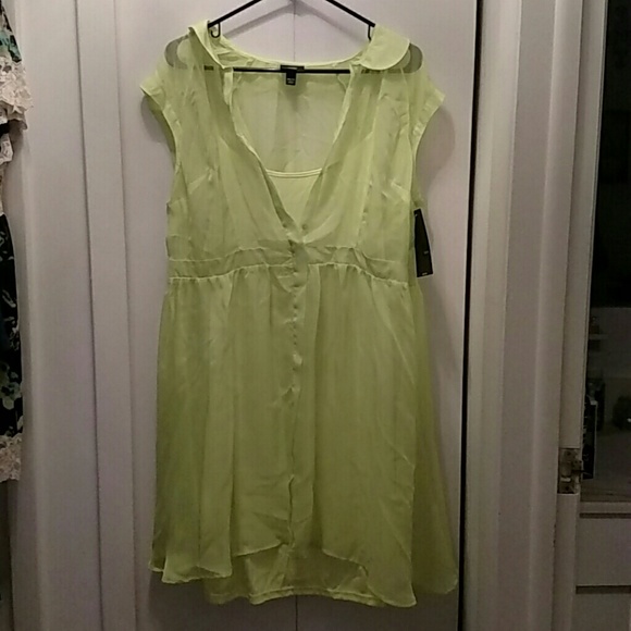 Bright green Mossimo tank dress XXL