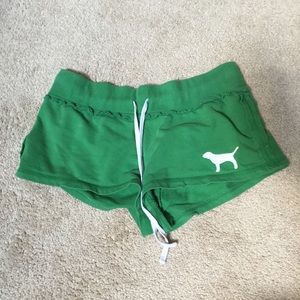 VIctoria secret Pink green shorts XS