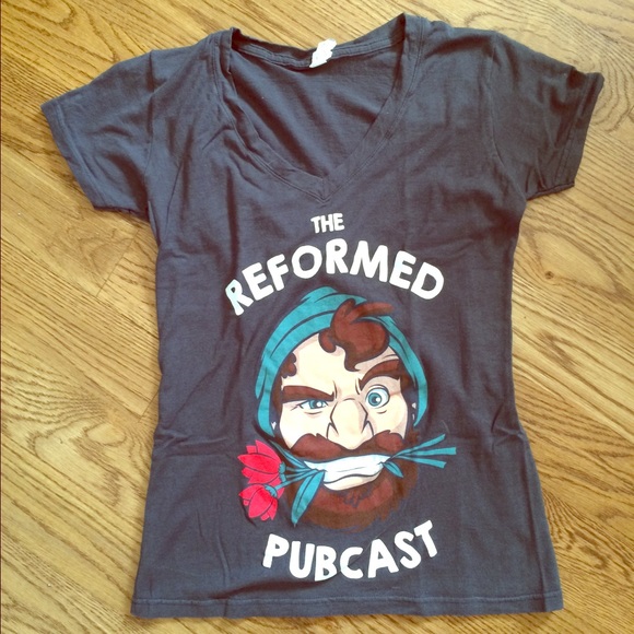 The Reformed Pubcast V-neck Tee - Picture 1 of 1