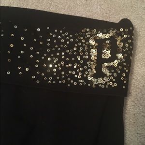 Gold Sparkle PINK yoga pants