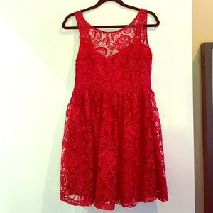 June & Ivy Red Dress