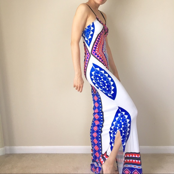 ✳️postfest sale color pattern backless dress - Picture 3 of 4