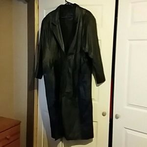 Leather coat