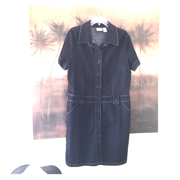 Dark denim dress