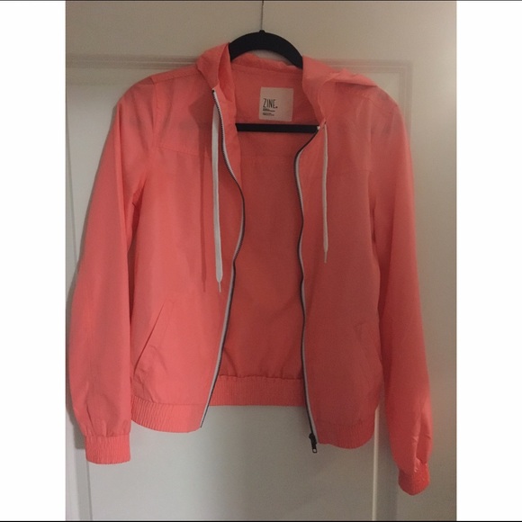 Highlighter pink windbreaker
