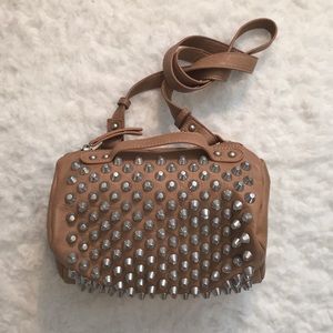 Free People Studded Vegan Leather Handbag