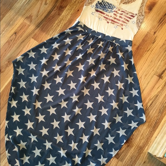 Tasha Polizzi star spangled skirt.