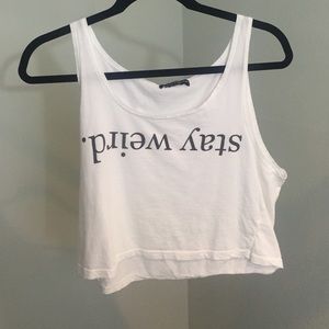 Brandy Melville Stay Weird top