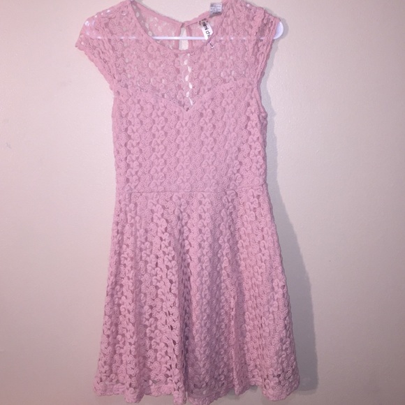 Pink skater dress