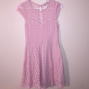 Pink skater dress
