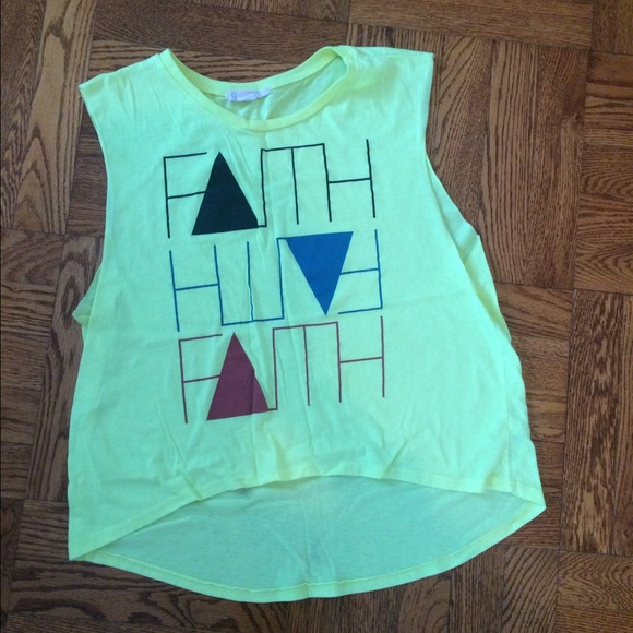 Forever 21 neon yellow tank