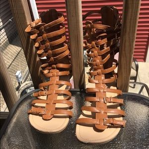 Gladiator sandals.